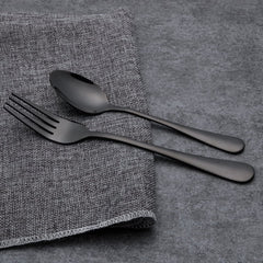 Merida Black Cutlery Set