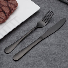 Merida Black Cutlery Set