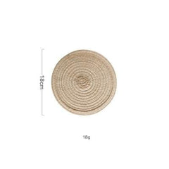 6 Set Linen Round Placemats or Coasters