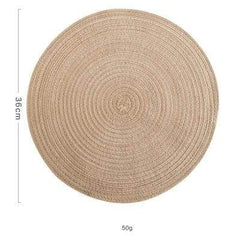 6 Set Linen Round Placemats or Coasters