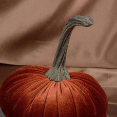 Handmade Velvet Pumpkin Decor